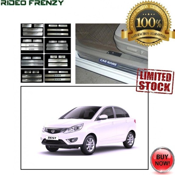 Buy Tata Zest Door Stainless Steel Sill Plate with Blue LED online at low prices-RideoFrenzy