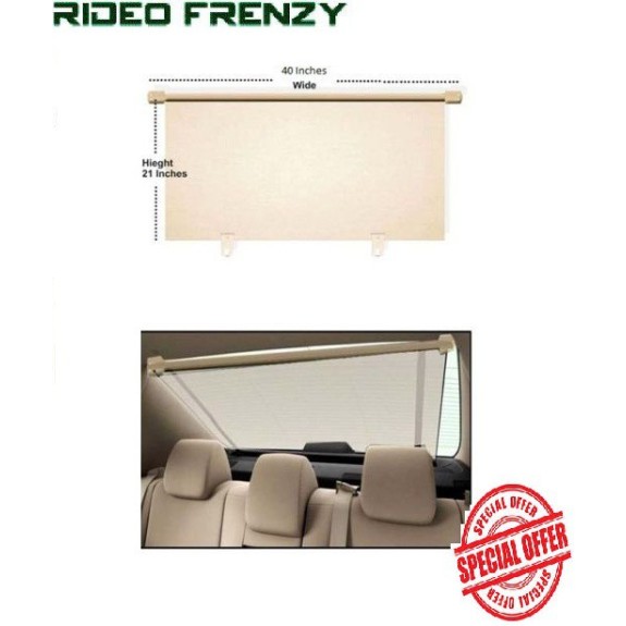 Buy Beige Car Rear Window Sunshade at low prices-RideoFrenzy
