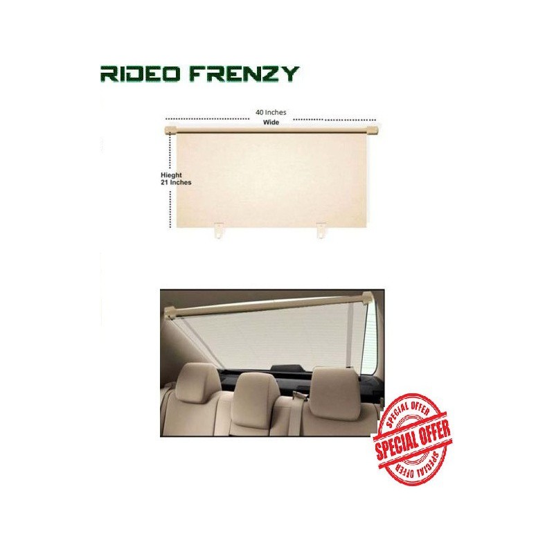 Buy Beige Car Rear Window Sunshade at low prices-RideoFrenzy