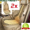 Buy Luxurious Wooden Beige & Black Seat Beads-Set of 2 online at low prices-Rideofrenzy