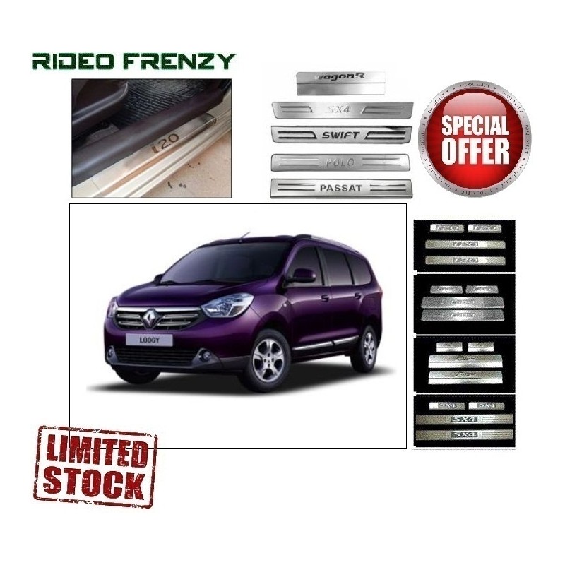 Buy Renault Lodgy Stainless Steel Sill Plates online at low prices | Rideofrenzy
