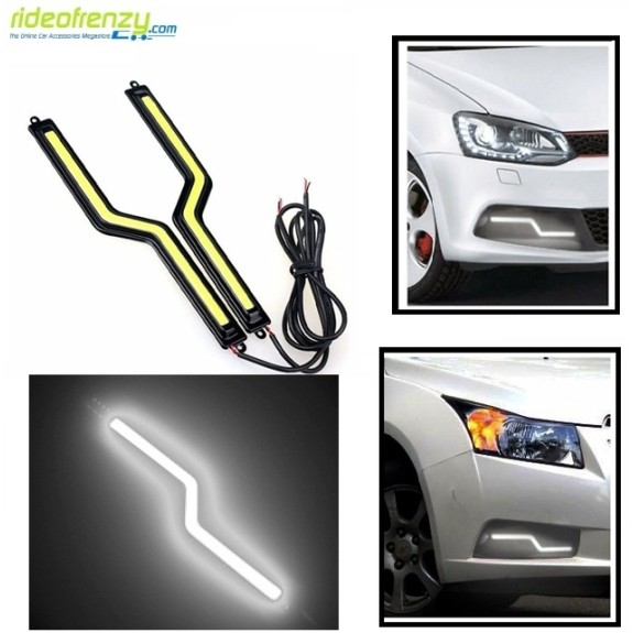 Buy White Color Slim Daytime Z Led Daytime Running Light(DRL) at low prices-RideoFrenzy