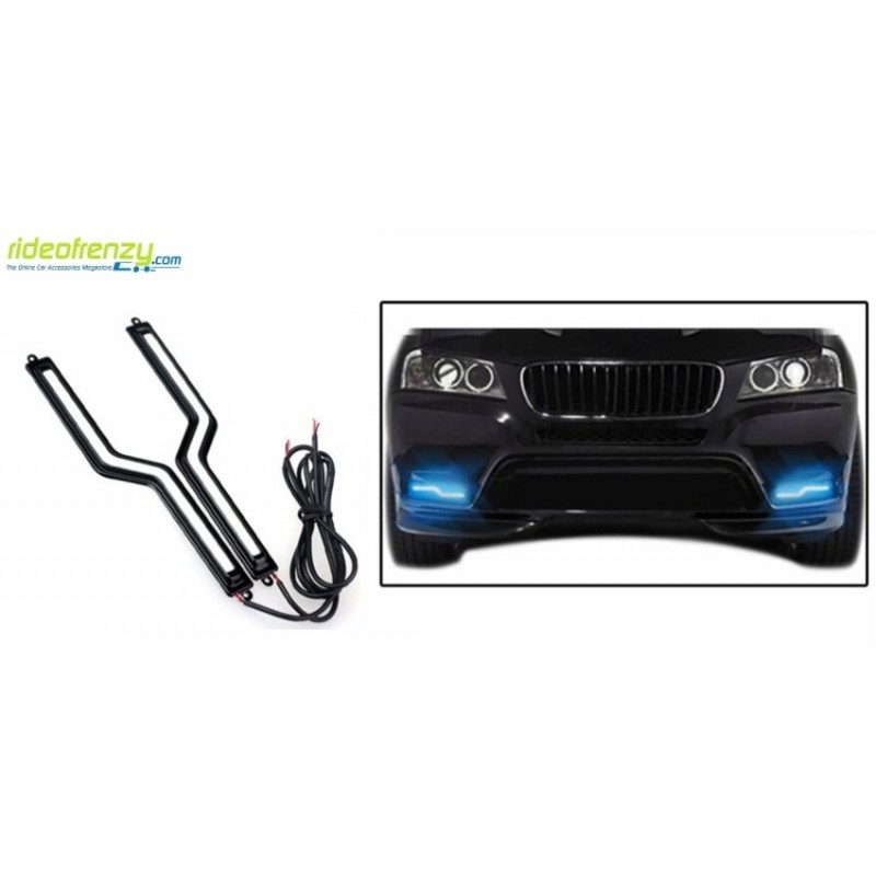 Buy Blue Color Slim Daytime Z Led Daytime Running Light(drl) for All Cars at low prices-RideoFrenzy