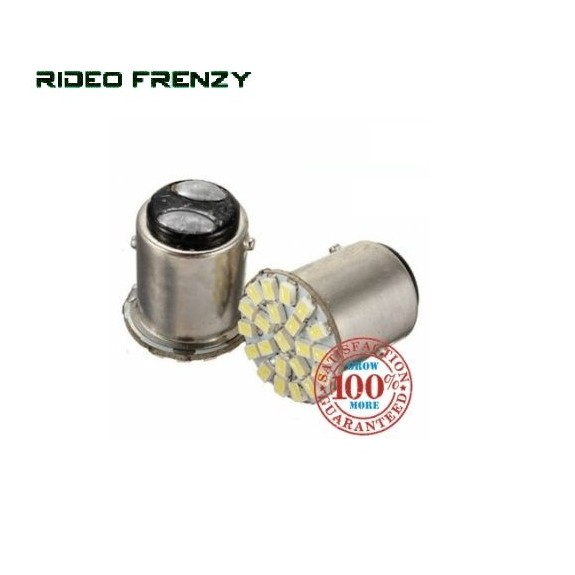 New 22 SMD Car and Bike Turn Indicator White Bulb Set of 2 Piece.