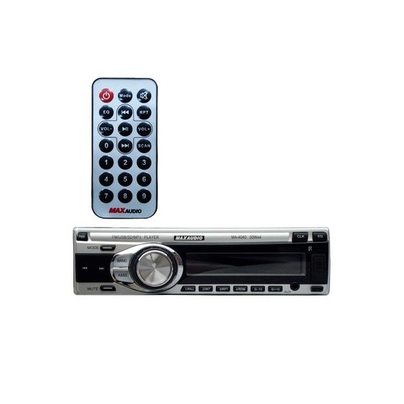 Max Audio MA-4040 Car MP3/FM/USB/SD/MMC/AUX Player