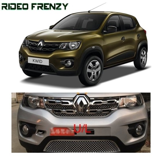 Buy Super Glossy Renault Kwid Full Chrome Grill Covers at low prices | RideoFrenzy