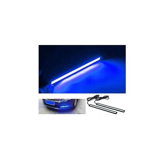 Buy Blue Color Waterproof LED Daytime Running Light DRL Strip at low prices-RideoFrenzy