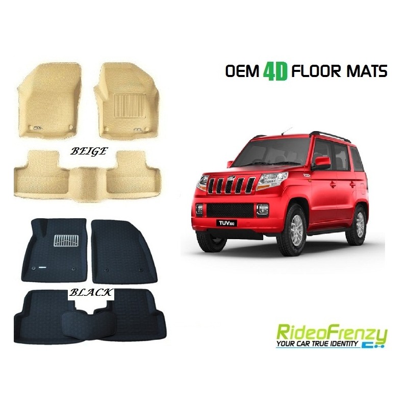 Buy Ultra Light Bucket Mahindra TUV300 4D Crocodile Floor Mats online at low prices-Rideofrenzy