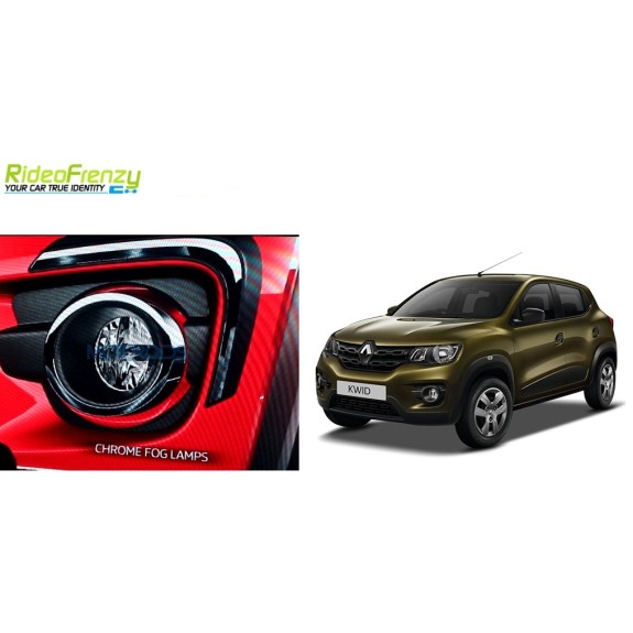 Buy Renault Kwid Chrome Fog Lamp Covers online at low prices-RideoFrenzy