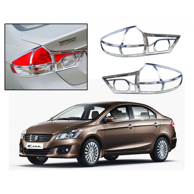 Buy Maruti Ciaz Chrome Tail Light Covers at low prices-RideoFrenzy