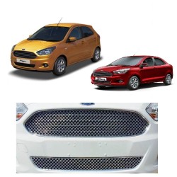 Buy Glossy Ford Figo & New Aspire Front Chrome Grill at low prices-RideoFrenzy