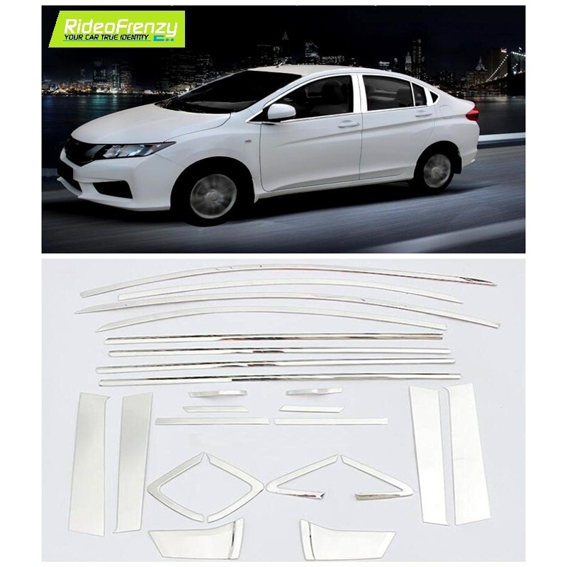 Honda City Ivtec/Idtec window Garnish Kit online at low prices-RideoFrenzy