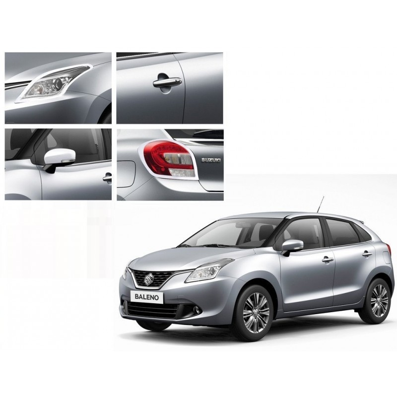 Buy Maruti Baleno Chrome Accessories Combo Kit at low prices-RideoFrenzy