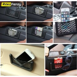 Universal Car Net Holder Phone Holder String Bag 