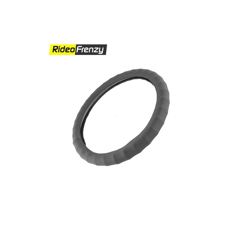 Premium Quality Bold Edge Steering Cover-Black