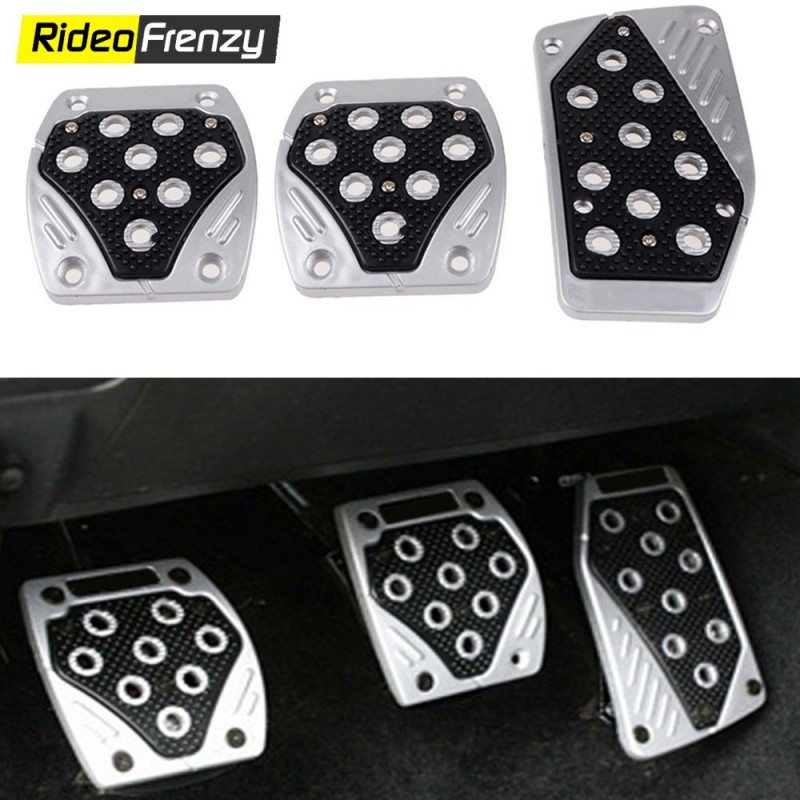 Manual Pedal Cover Blue Nonslip Car Pedal Pads Petrol Clutch Brake Pad  Cover Foot Pedals Rest Plate Pack of 3