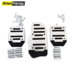 Sporty Anti Slip Car Pedal Kit Set of 3 Black