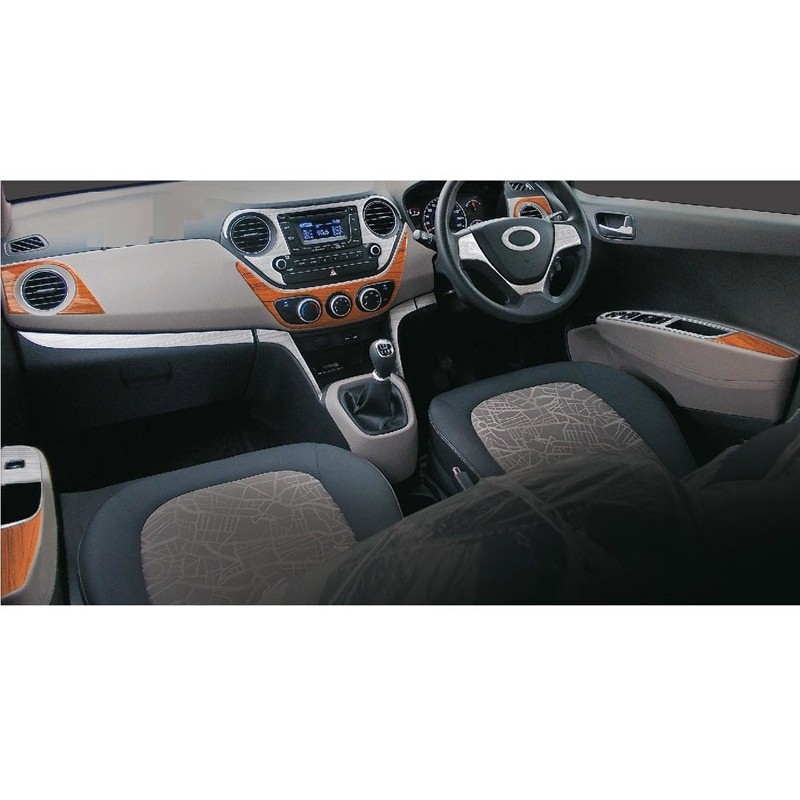 Buy Hyundai Grand I10 wooden dashboard trim kit online at low prices-RideoFrenzy