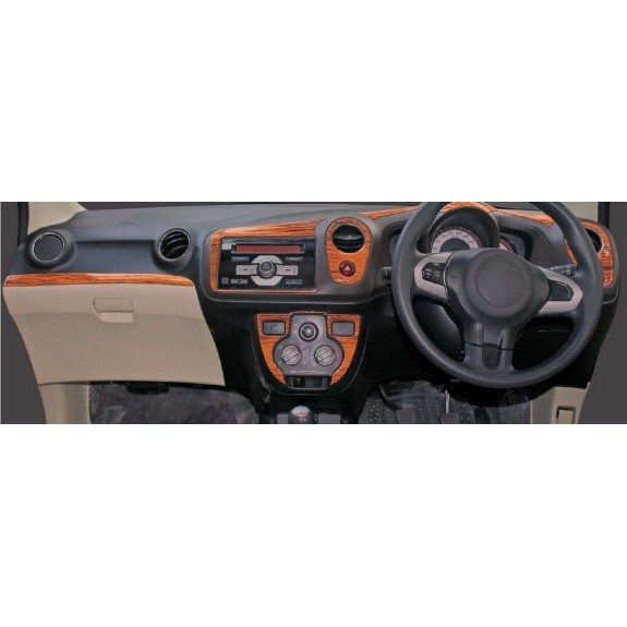 Buy Honda Brio/Amaze wooden dashboard trim kit online at low prices-RideoFrenzy