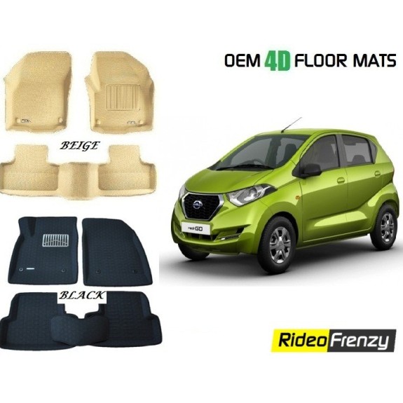 Buy Datsun Redi Go 3D Floor Mats online at low prices | Rideofrenzy