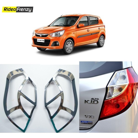 Buy Premium New Alto K10 Chrome Tail Light Covers at low prices-RideoFrenzy