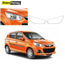 Buy Premium New Maruti Alto K10 Chrome Head Light Covers at low prices-RideoFrenzy