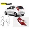 Buy Hyundai Eon Chrome Tail Light Covers-Triple layered chrome plating at low prices-RideoFrenzy