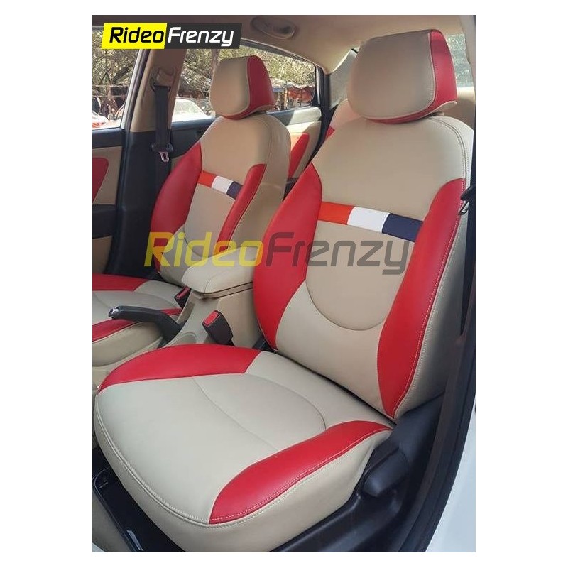 Bucket Fit Leather Seat Covers for Verna Fluidic