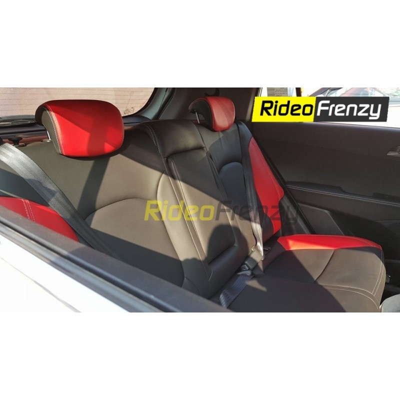 Red & Black Seat Covers for Hyundai Creta Online |Free Shipping & Easy Returns