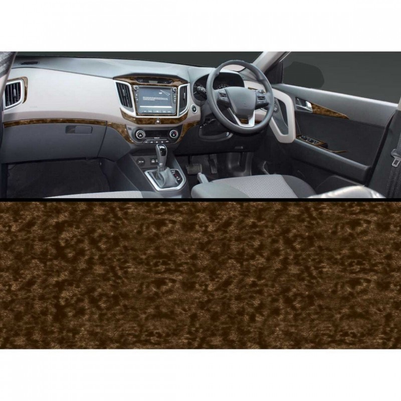 Buy Hyundai Creta Wooden Dashboard Interior Kit | Walnut Burl Design | Scratch resistant