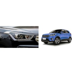 Buy Hyundai Creta Chrome HeadLight covers at low prices-RideoFrenzy