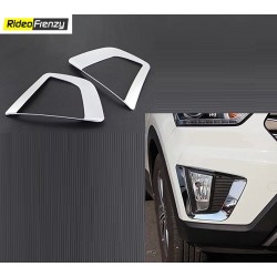 Buy Hyundai Creta Chrome Fog Lamp covers at low prices-RideoFrenzy