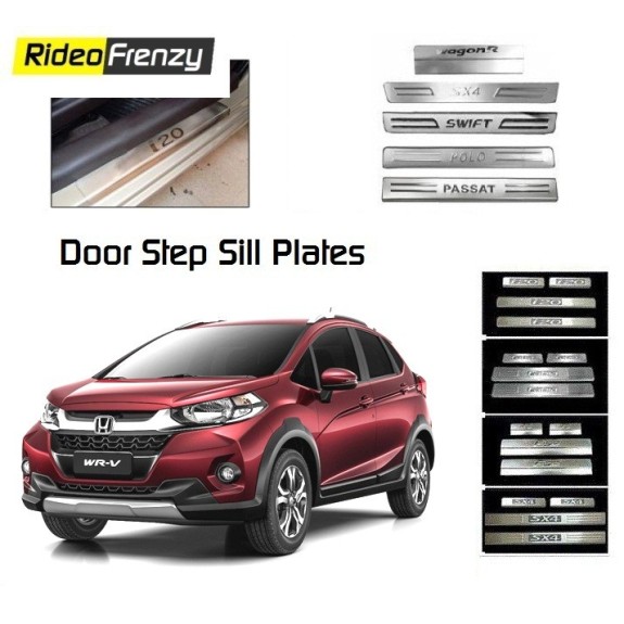 Buy Honda WRV Door Stainless Steel Sill Plate online at low prices-RideoFrenzy