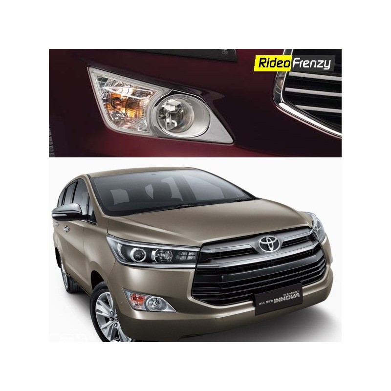 Buy Innova Crysta Chrome Fog Lamp Garnish Covers online at low prices-Rideofrenzy