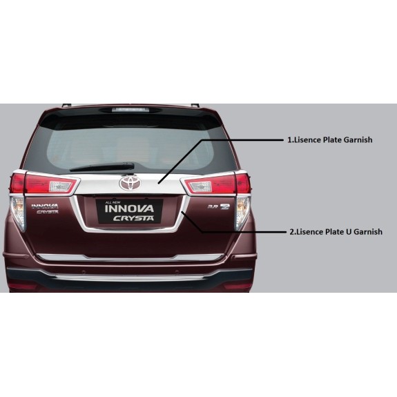 Buy Innova Crysta Chrome Rear Garnish online at low prices-Rideofrenzy