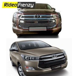 Buy Bentley Type Toyota Innova Crysta Chrome Grill Covers at low prices-RideoFrenzy