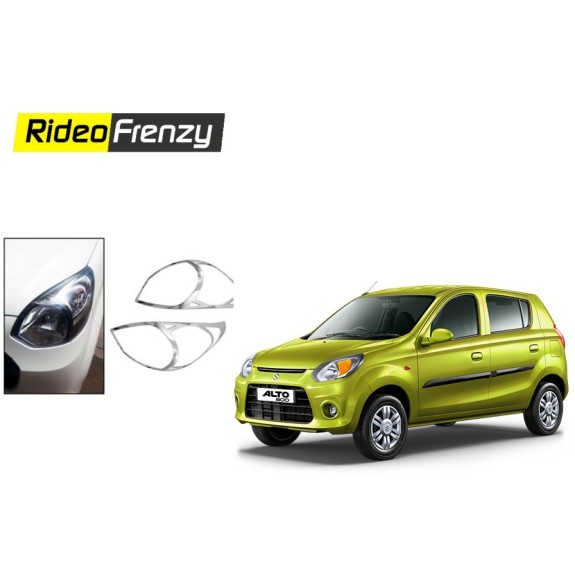 Buy Maruti Alto 800 Chrome Head Light Cover at low prices-RideoFrenzy