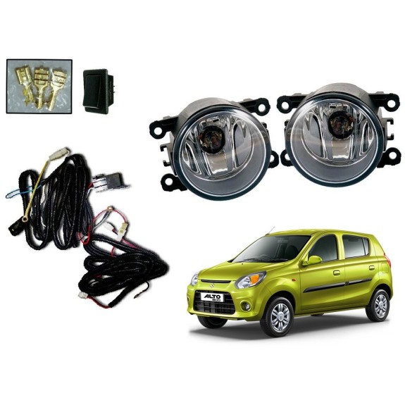 Buy Maruti Alto 800 Fog Lamp Kit with Wiring & switch at low prices-Rideofrenzy