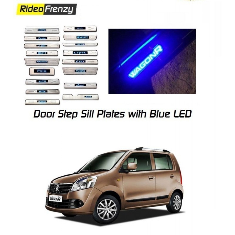 New WagonR Door Sill Plate with blue LED