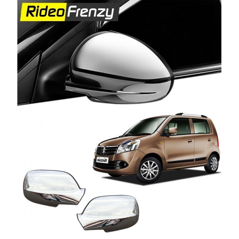 Buy Maruti Wagon R Chrome Mirror Covers with Indicator online at low prices-RideoFrenzy