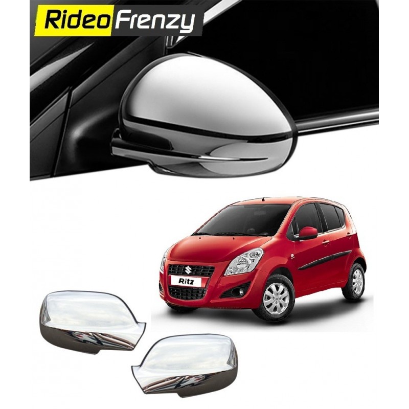 Buy Triple Layered Maruti Ritz Chrome Mirror Covers online at low prices-RideoFrenzy