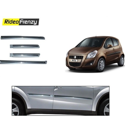 Buy Maruti Ritz Silver Chrome Side beading online at low prices-Rideofrenzy