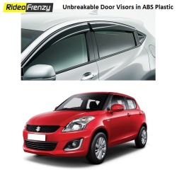 Unbreakable Maruti Swift Door Visors in ABS Plastic