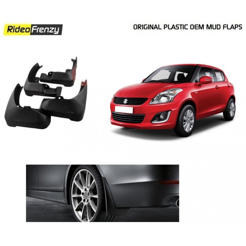 Buy Plastic OEM Maruti Swift Mud Flaps at low prices-RideoFrenzy