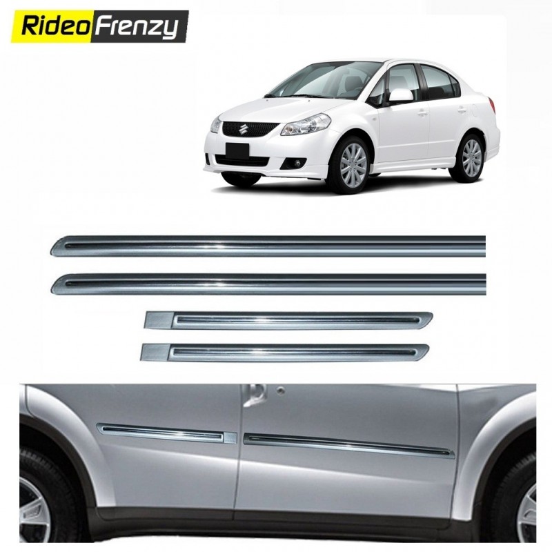 Buy Original OEM Maruti SX4 Silver Chrome Side beading at low prices-RideoFrenzy