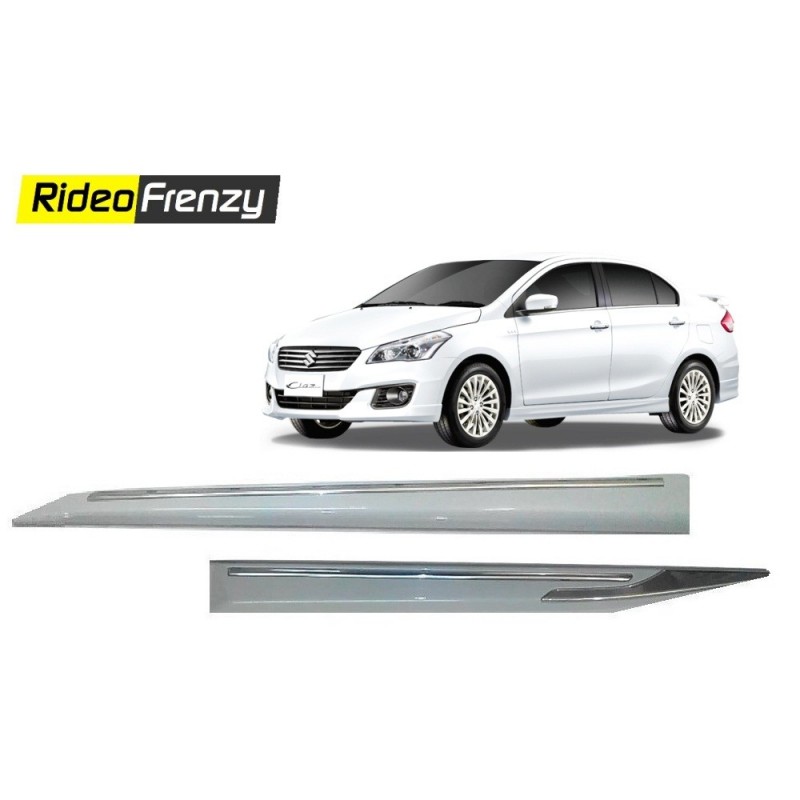 Buy Maruti Ciaz White Chromed Side Beading at low prices-RideoFrenzy