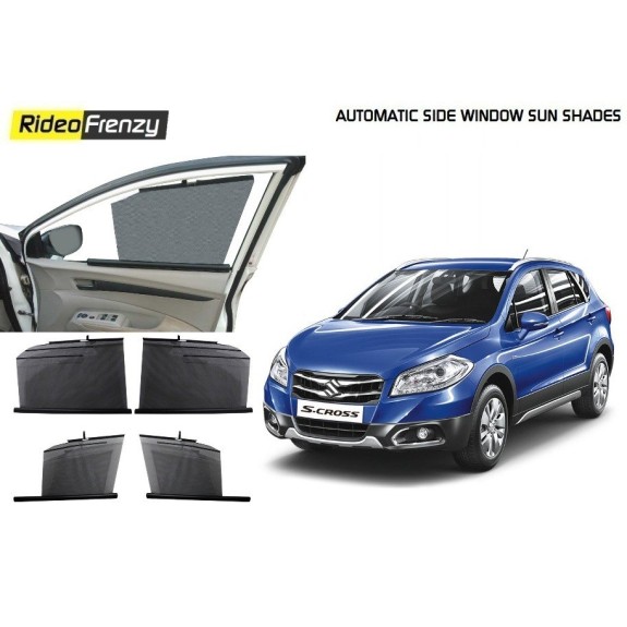 Buy Maruti S-CROSS Automatic Side Window Sun Shades at low Prices-RideoFrenzy
