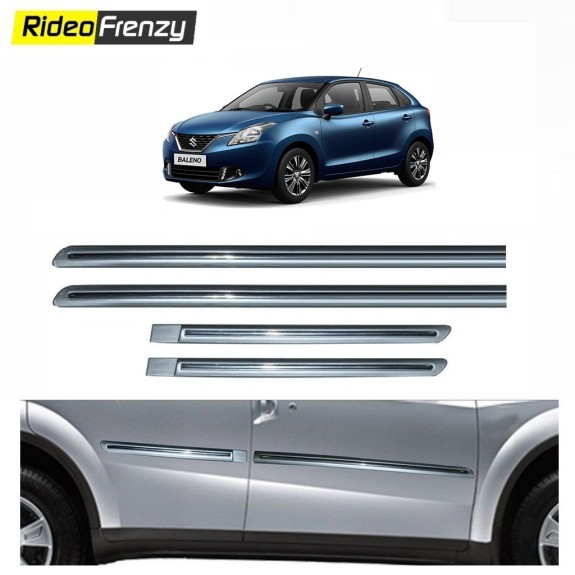 Buy Maruti Baleno Silver Chromed Side beading online India | 100% Genuine Products