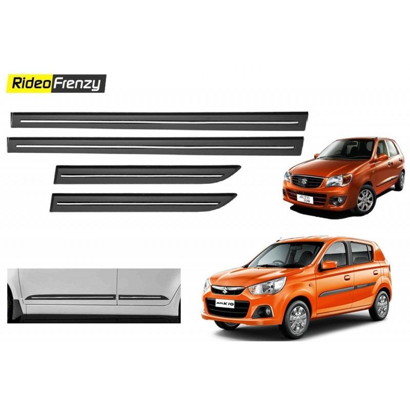 Buy Maruti Alto K10 Black Chromed Side beading at low prices-RideoFrenzy