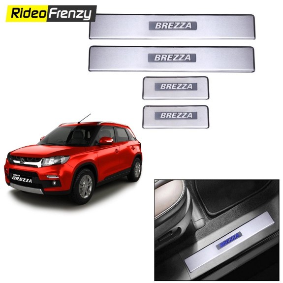 Buy Vitara Brezza Door Stainless Steel Sill Scuff Plates online at lowest prices in India
